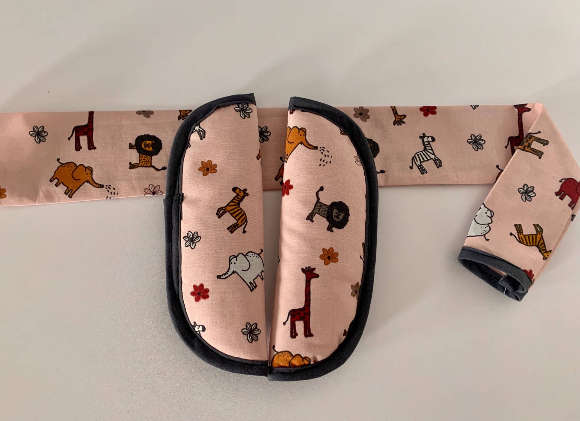 Kinderwagen Bezug Buggy Gurtpolster + Bauchbügel Muster Tiere von Etsy - Rafetti
