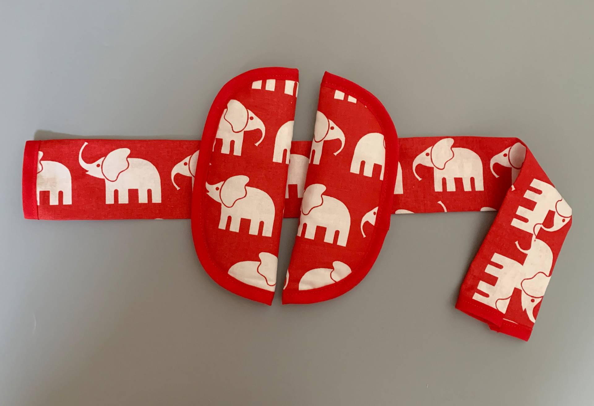 Kinderwagen Buggy Bezug-Set Gurtpolster Bügelschoner Mit Elefanten Rot von Etsy - Rafetti