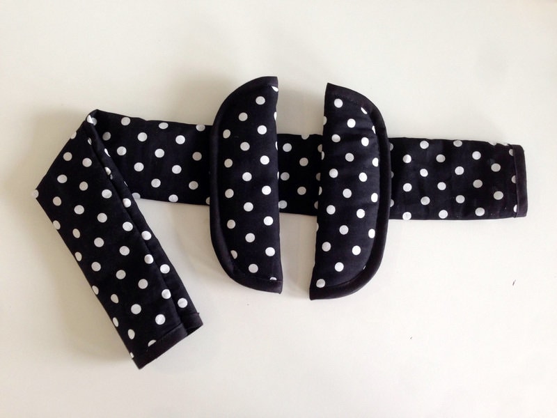 Kinderwagen Buggy Gurtpolster Bügelschoner Punkte von Etsy - Rafetti