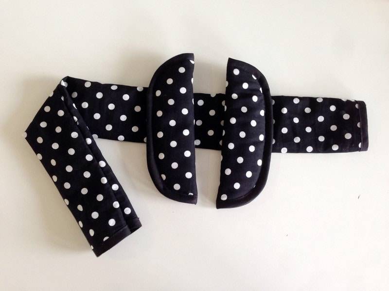 Kinderwagen Buggy Gurtpolster Bügelschoner Punkte von Etsy - Rafetti