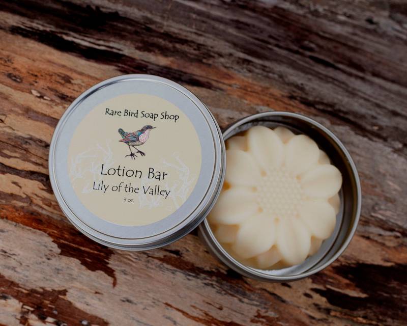 Lotion Bar-Maiglöckchen Bar Mit Sheabutter Lotion Bar-Maiglöckchen Bar Mit Sheabutter von Etsy - RareBirdSoapShop