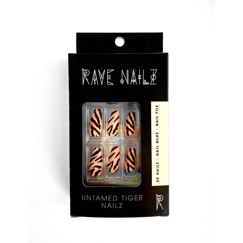 Ungezähmte Tiger Nailz, Druckpresse Auf Nägel von Etsy - RaveNailz