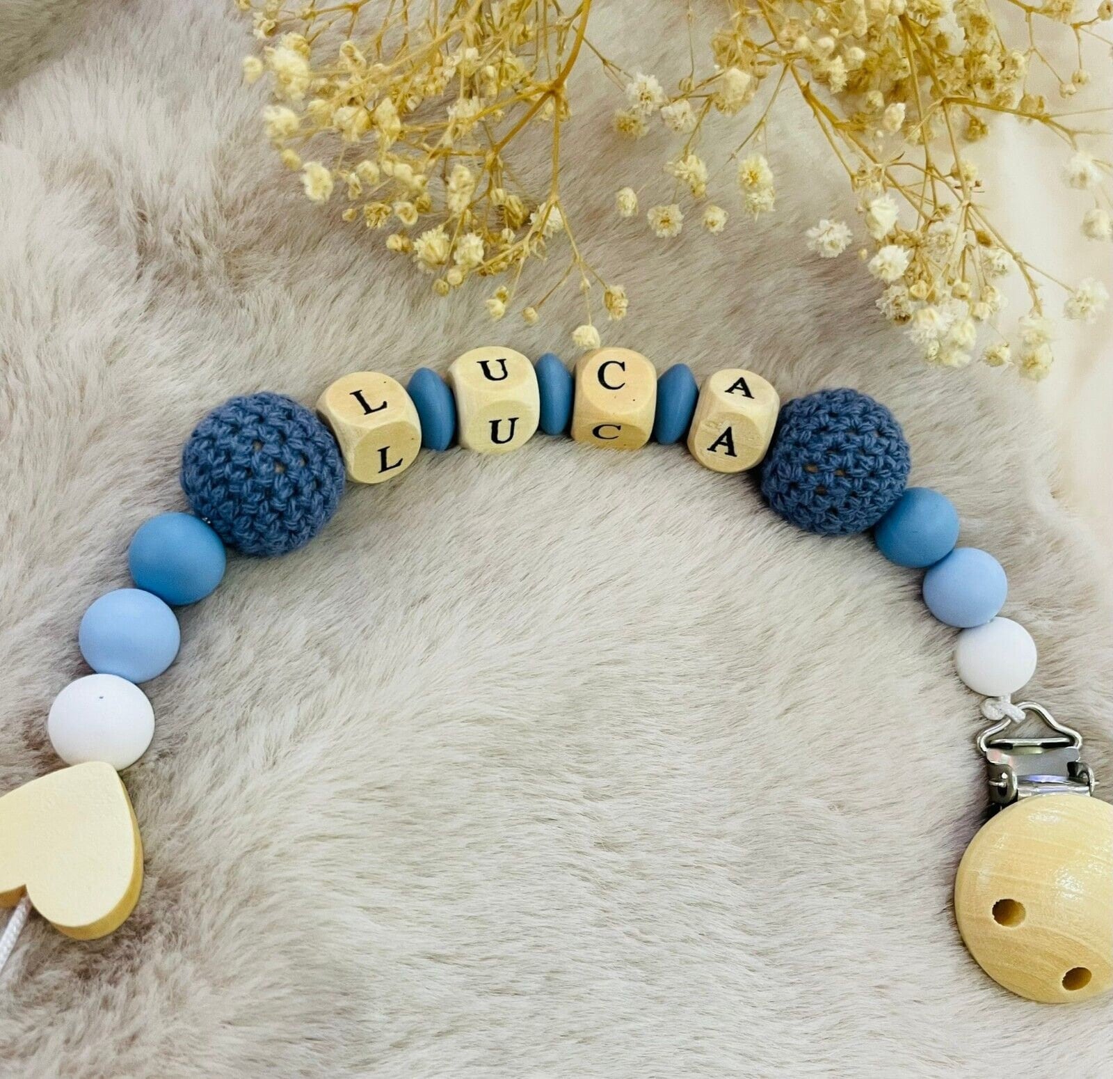 Schnullerkette Mit Namen Handgefertigt Personalisiert Schnullerkette Mit Namen Handgefertigt Personalisiert von Etsy - ReUnikat