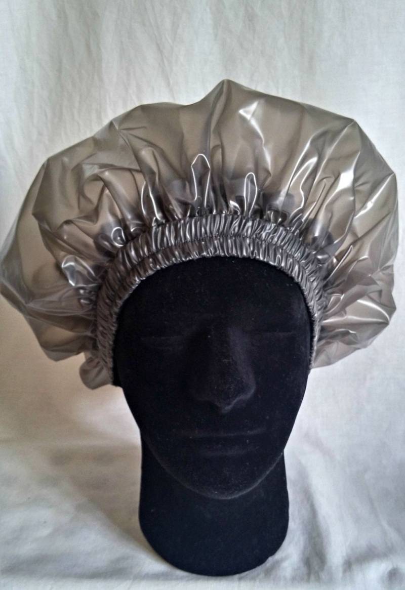 Unisex/Herren Damen Soft Smoky Black Duschhaube Geschenk Gym Wasserdicht Urlaub Cap von Etsy - RedPlantain