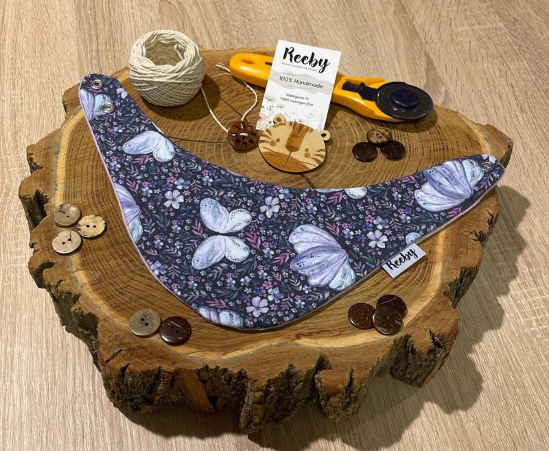 Lätzchen | Butterfly Blossom Baby Dreieckstuch 0 - 5 Jahre von Etsy - ReebyStore