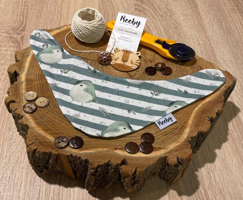 Lätzchen | Federfreunde Baby Dreieckstuch 0 - 5 Jahre von Etsy - ReebyStore