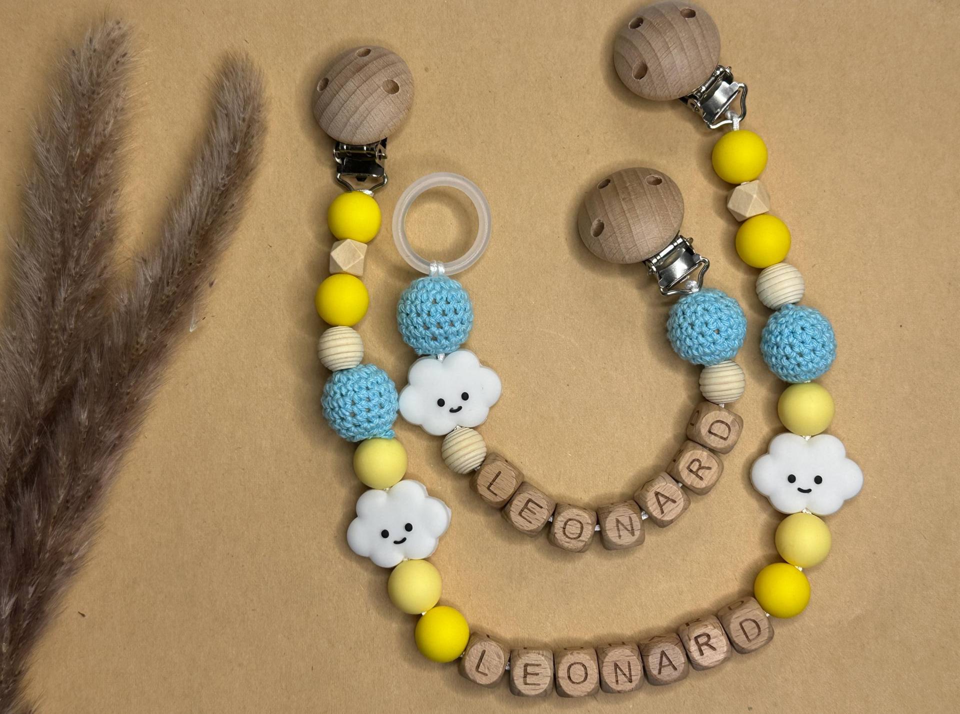 Personalisierte Schnullerkette & Kinderwagenkette Im Set von Etsy - ReginaBabyetsy