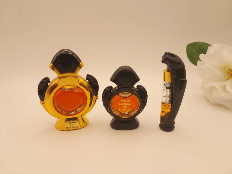 Cartier Panthère - Set Mit 3 Parfümextrakt-Flaschen Splash Vintage-Sammlerflasche Aus Den 1990Er Jahren Damenparfüm von Etsy - ReginasPerfume