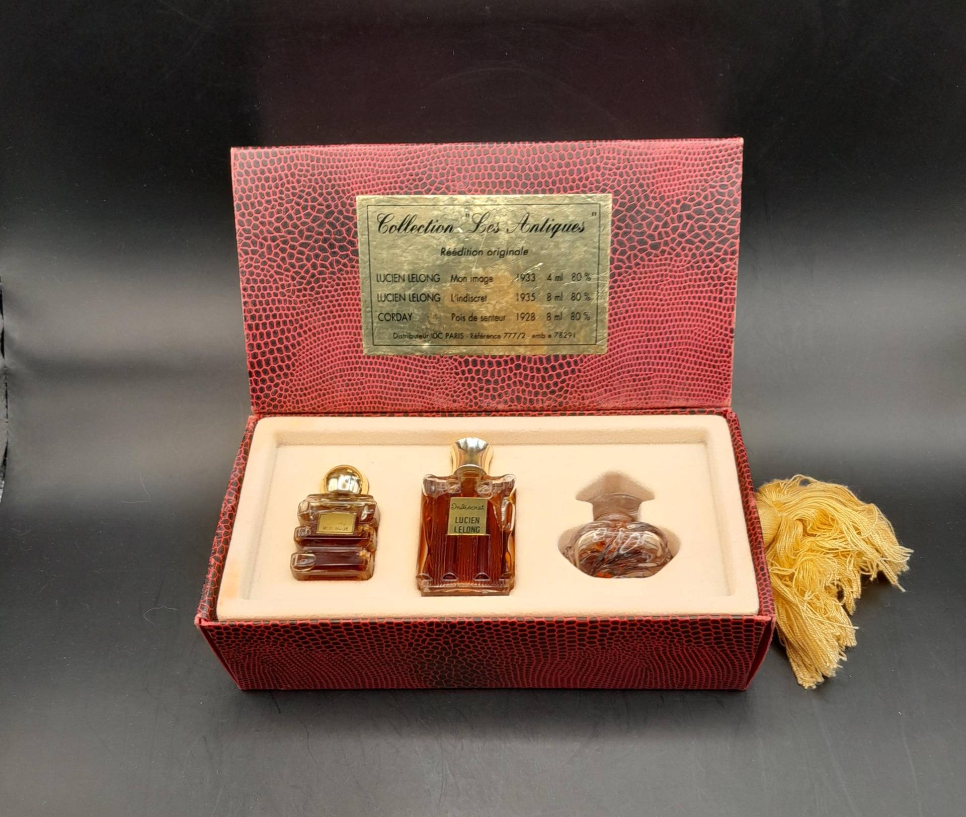 Lucien Lelong - Schachtel Mit 3 Miniaturen Les Antiques Collection Mon Image/L'indiscret Corday Edelwicken Vintage-Box Lucien Lelong - Schachtel Mit 3 Miniaturen Les Antiques Collection Mon Image/L'indiscret Corday Edelwicken Vintage-Box von Etsy - ReginasPerfume