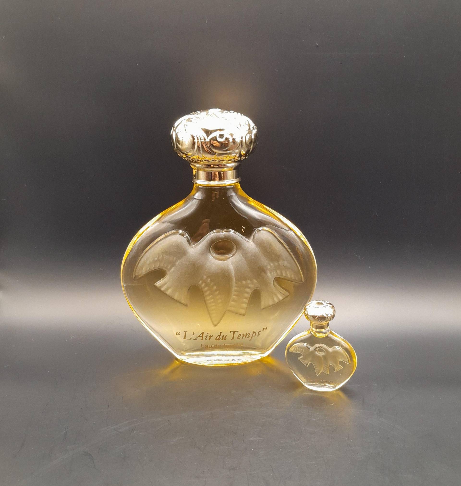Nina Ricci L'air Du Temps | 1986 - 200 Ml Eau De Toilette Splash Vintage 1980Er Lalique-Flasche Kostenlose Miniatur von Etsy - ReginasPerfume