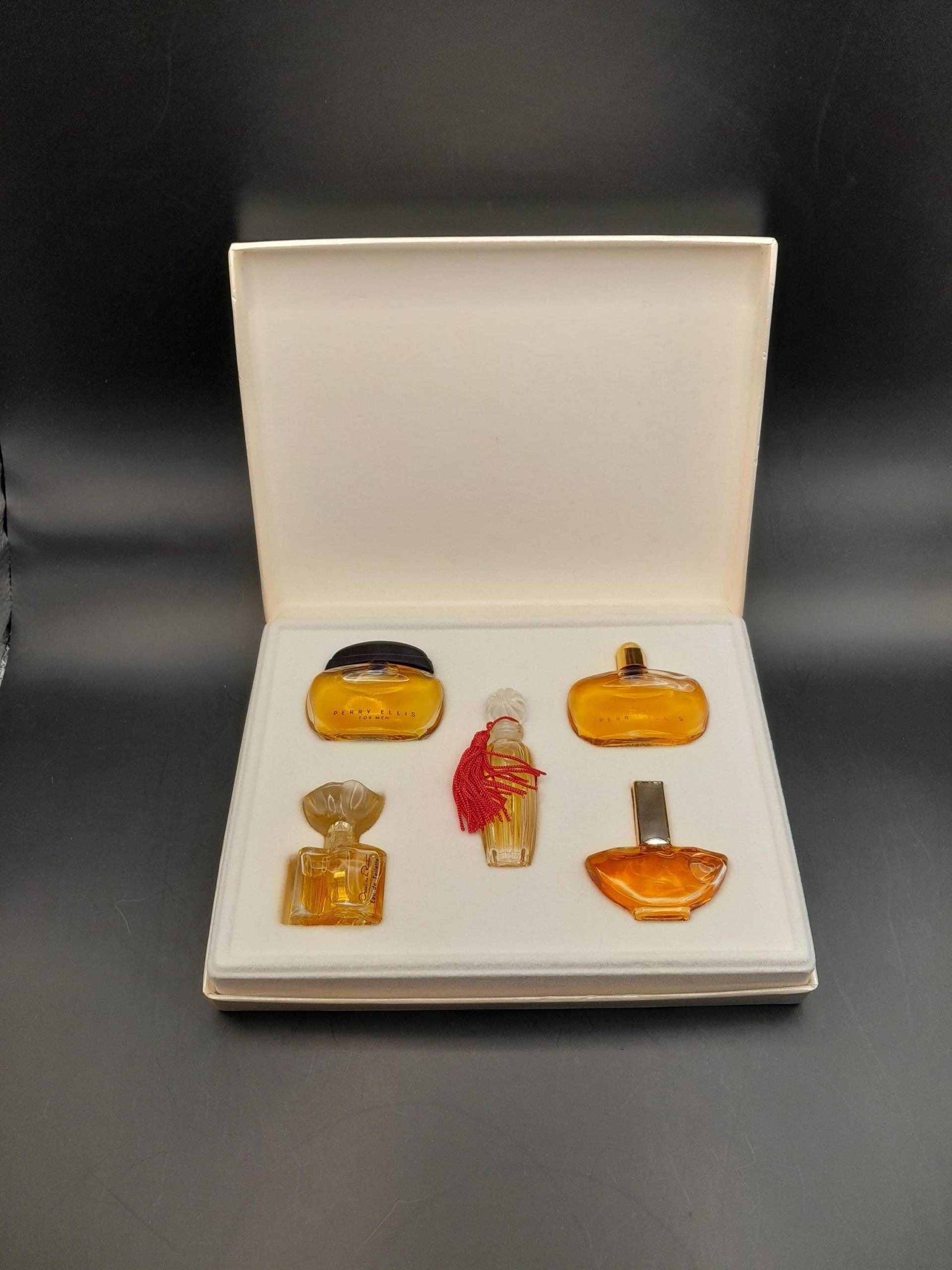 Set Mit 5 Miniaturen - Stern Perfumes Perry Ellis/Valentino Oscar De La Renta Ruffes Vintage 1980Er Jahre von Etsy - ReginasPerfume