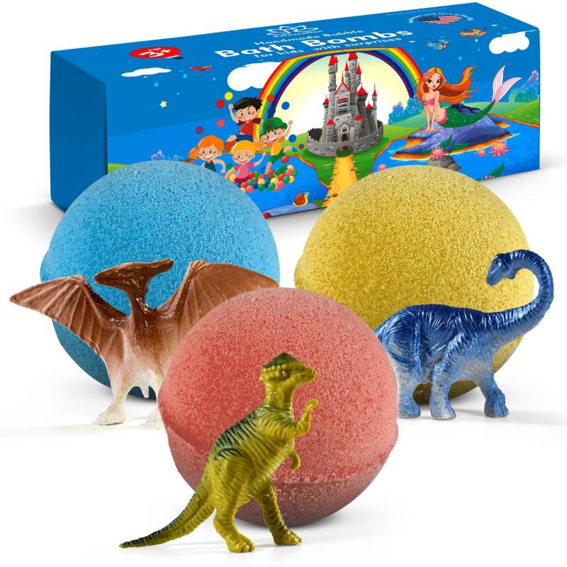 3 Badebomben Für Kinder Mit Überraschung Inside Dinosaur - Bio Kit Dino Tolle von Etsy - Relaxcation