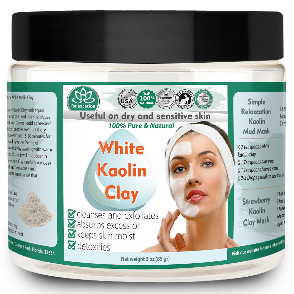 Kaolin Ton Powder 3 Unzen Alle Natürlichen Und Reinen Weißen Kaolin Ton Kosmetik, Ideal Für Empfindliche Haut, Verwenden Gesichtsmasken, Haar Masken Kaolin Ton Powder 3 Unzen Alle Natürlichen Und Reinen Weißen Kaolin Ton Kosmetik, Ideal Für Empfindliche Haut, Verwenden Gesichtsmasken, Haar Masken von Etsy - Relaxcation