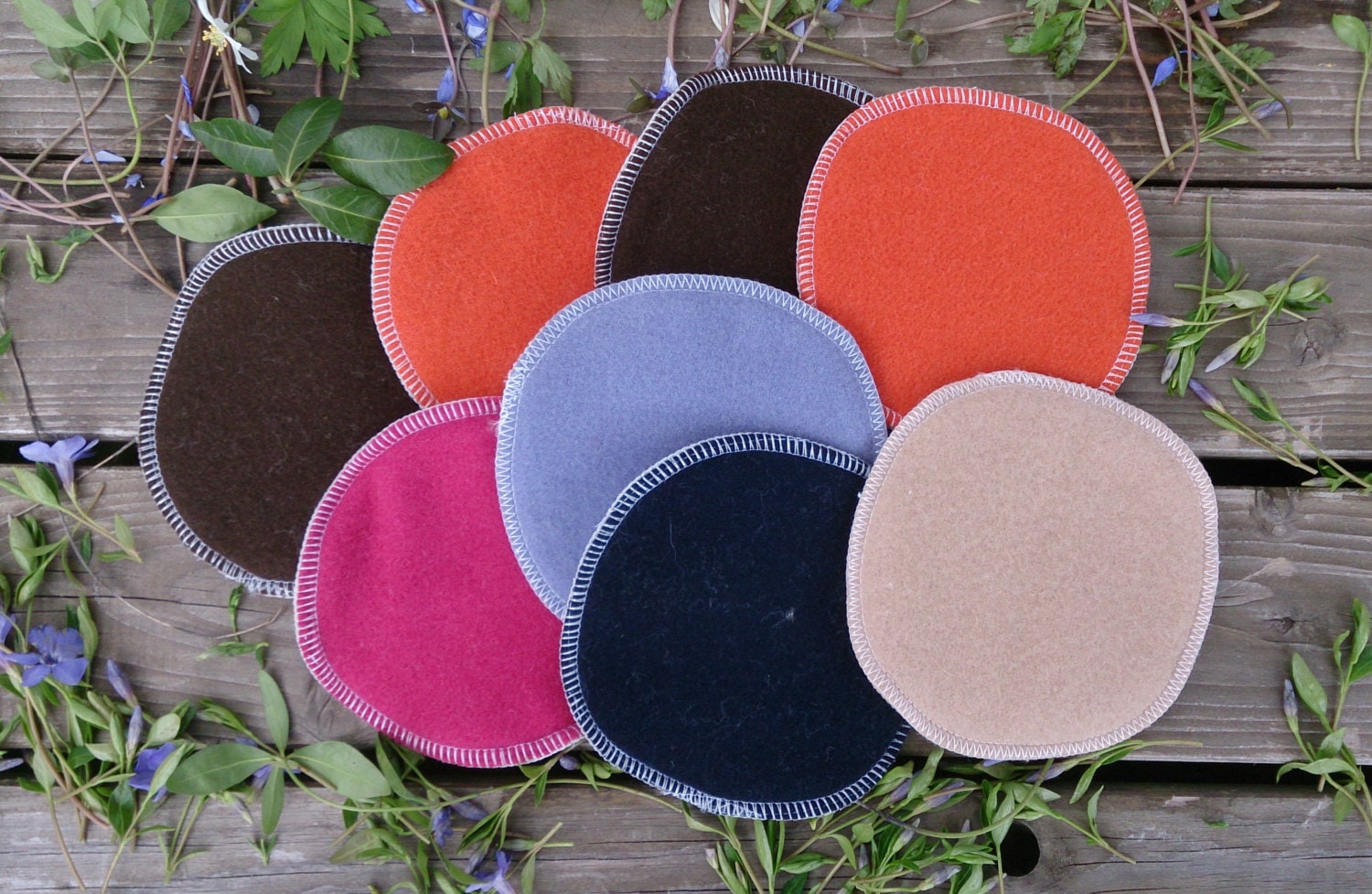 Ein Paar | 2 Stück Still-Pads Aus 100% Merino Wolle 10-13cm Zweilagig, Sehr Weich Und Rein von Etsy - ResponsibleMother