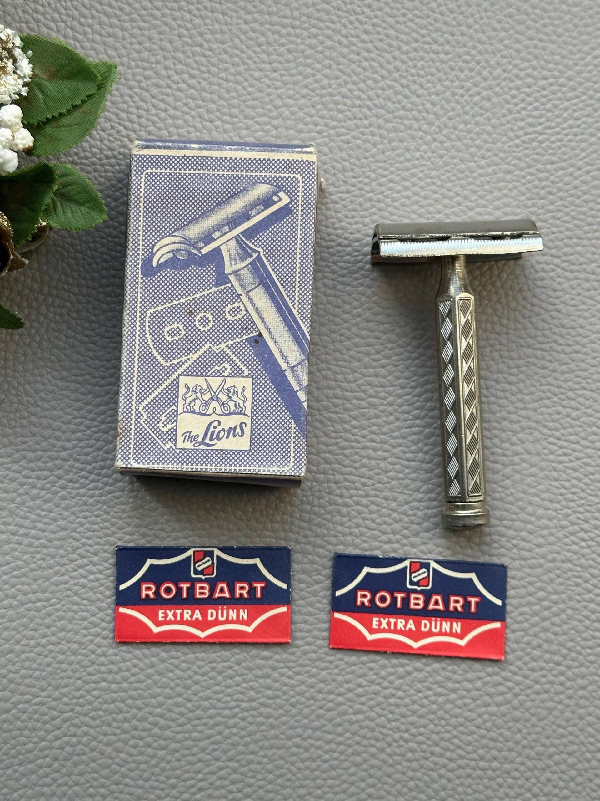 Vintage Solingen Rasierhobel "Die Löwen" Aus Den 1930Er Jahren Mit Original Box Und Zwei Klingen." Vintage Solingen Rasierhobel "Die Löwen" Aus Den 1930Er Jahren Mit Original Box Und Zwei Klingen." von Etsy - RetroCommode