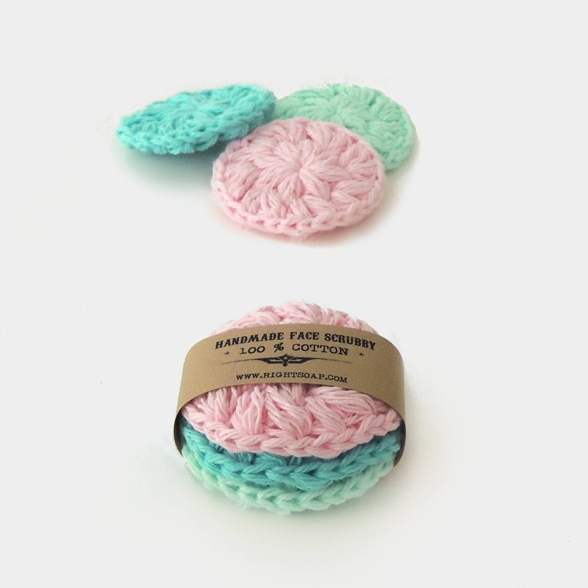 Gesicht Scrubbies | Baumwollrunden Face Scrubby Gehäkelt Make-Up-Entferner Weihnachtsgeschenk von Etsy - RightSoap
