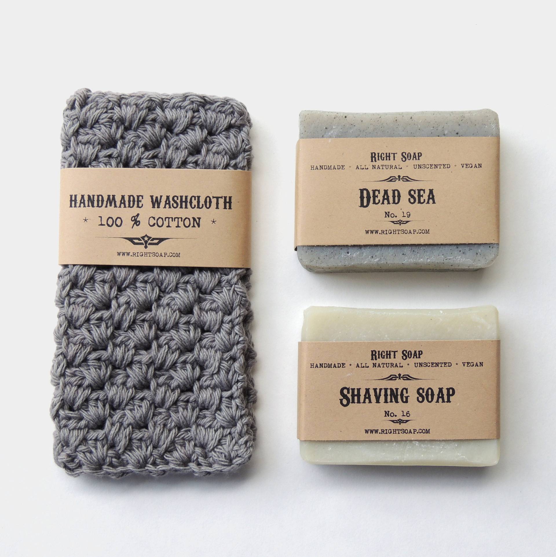 Weihnachtsgeschenk Für Vater | 2 Vegane Naturseifen Und Waschlappen Geburtstagsgeschenk Ihn von Etsy - RightSoap