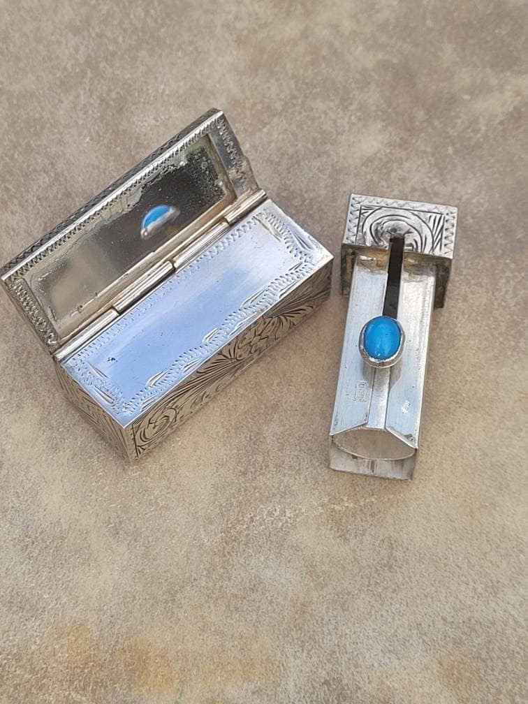 Vintage Lippenstift Und Spiegel Etui Combo Vintage Lippenstift Und Spiegel Etui Combo von Etsy - RisingThunderJewelry