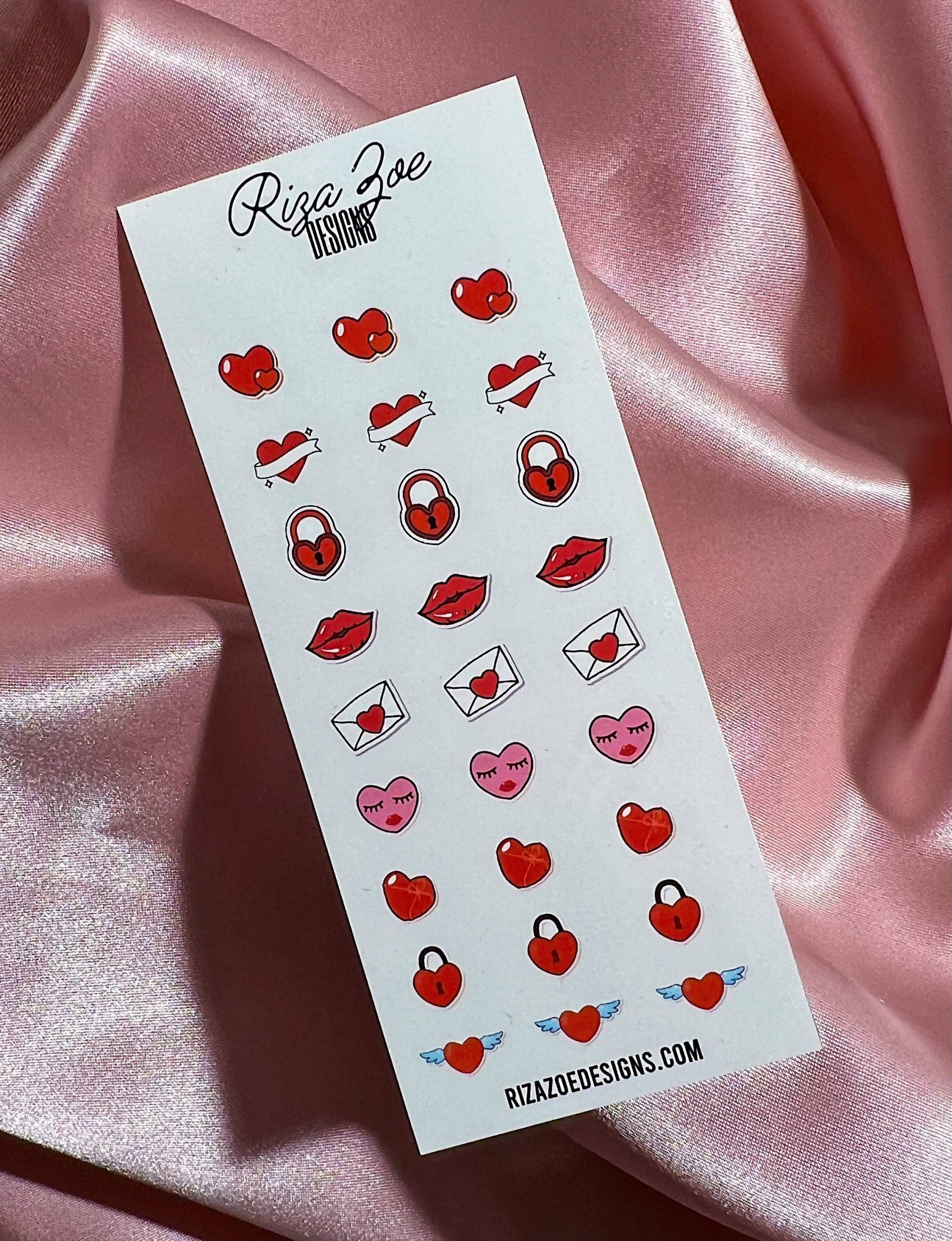 Nimm Mein Herz| Valentine Es Nail Decals, Waterslide Nagel Herz Art, Love Nailart, Art Nimm Mein Herz| Valentine Es Nail Decals, Waterslide Nagel Herz Art, Love Nailart, Art von Etsy - RizaZoeDesigns