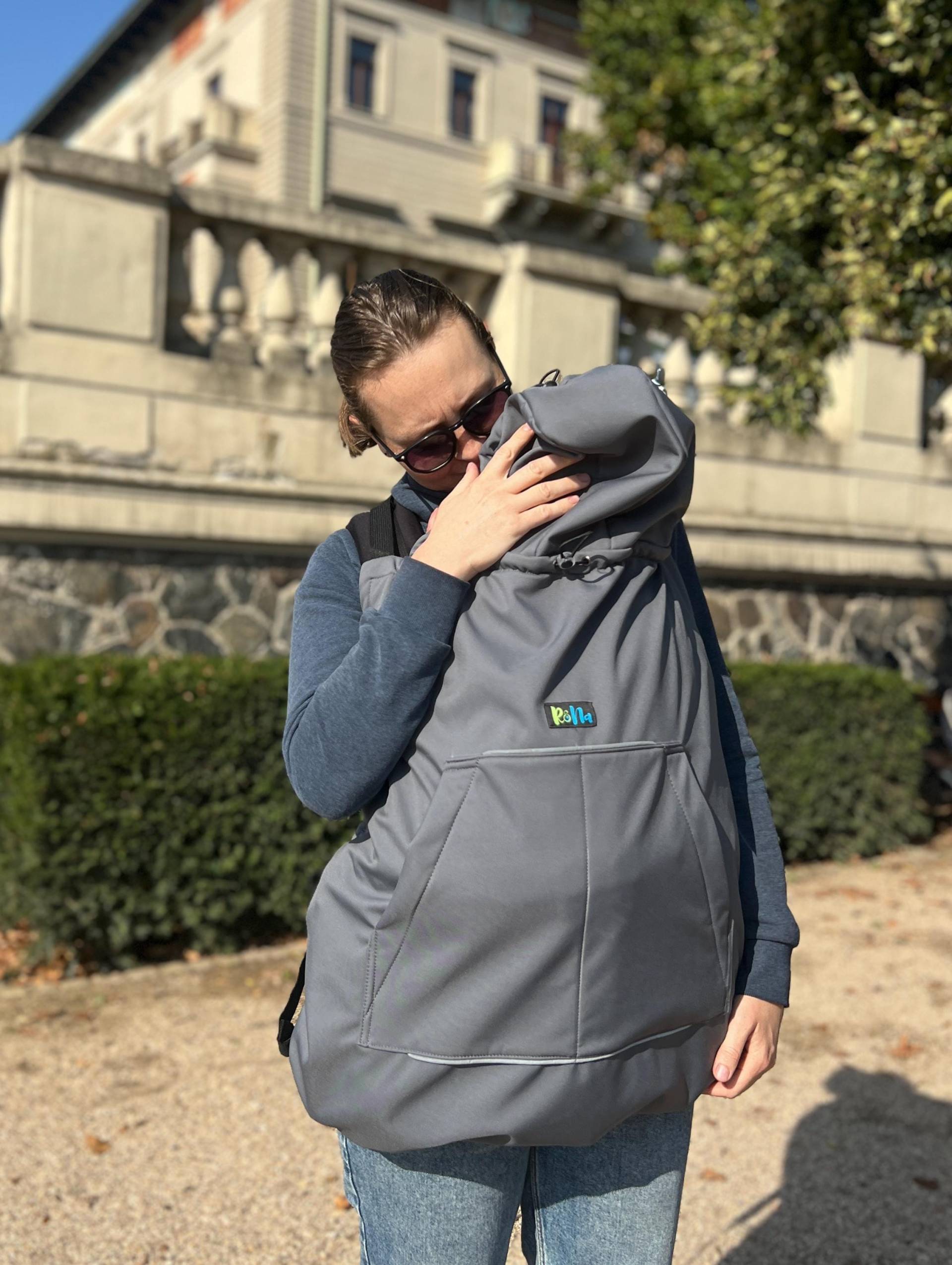 Graue Softshell Babyschalen-Abdeckung Kinderwagen, Autositz, Fahrradsitz von Etsy - RoNababyShopEU