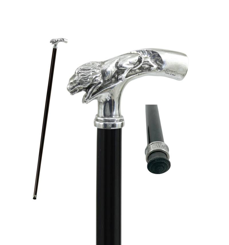 Handgefertigter Spazierstock Aus Buchenholz, Löwenknopfgriff, Anpassbar in Farbe, Länge, Spitze von Etsy - RobertoCavagnini