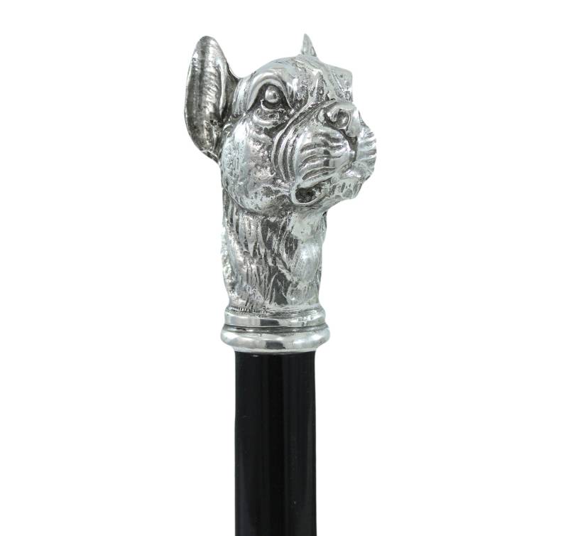 Spazierstock, Boxerhund, Anpassbar in Farbe, Länge, Spitze. Weihnachtsgeschenk, Handgemacht Italien von Etsy - RobertoCavagnini
