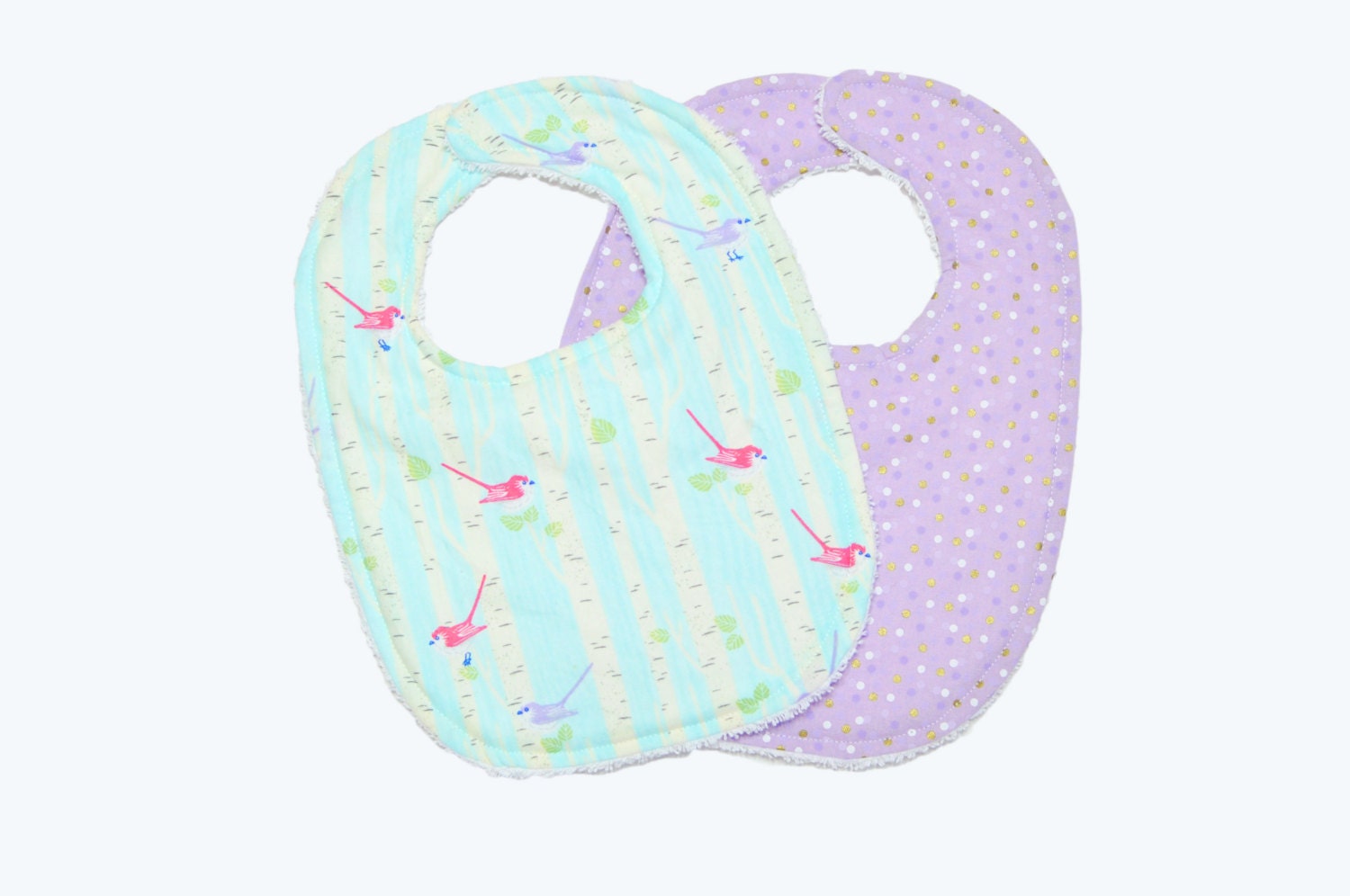 Baby Girl Lätzchen - Übergröße Baby-Lätzchen Birke Und Vögel von Etsy - RockinColt