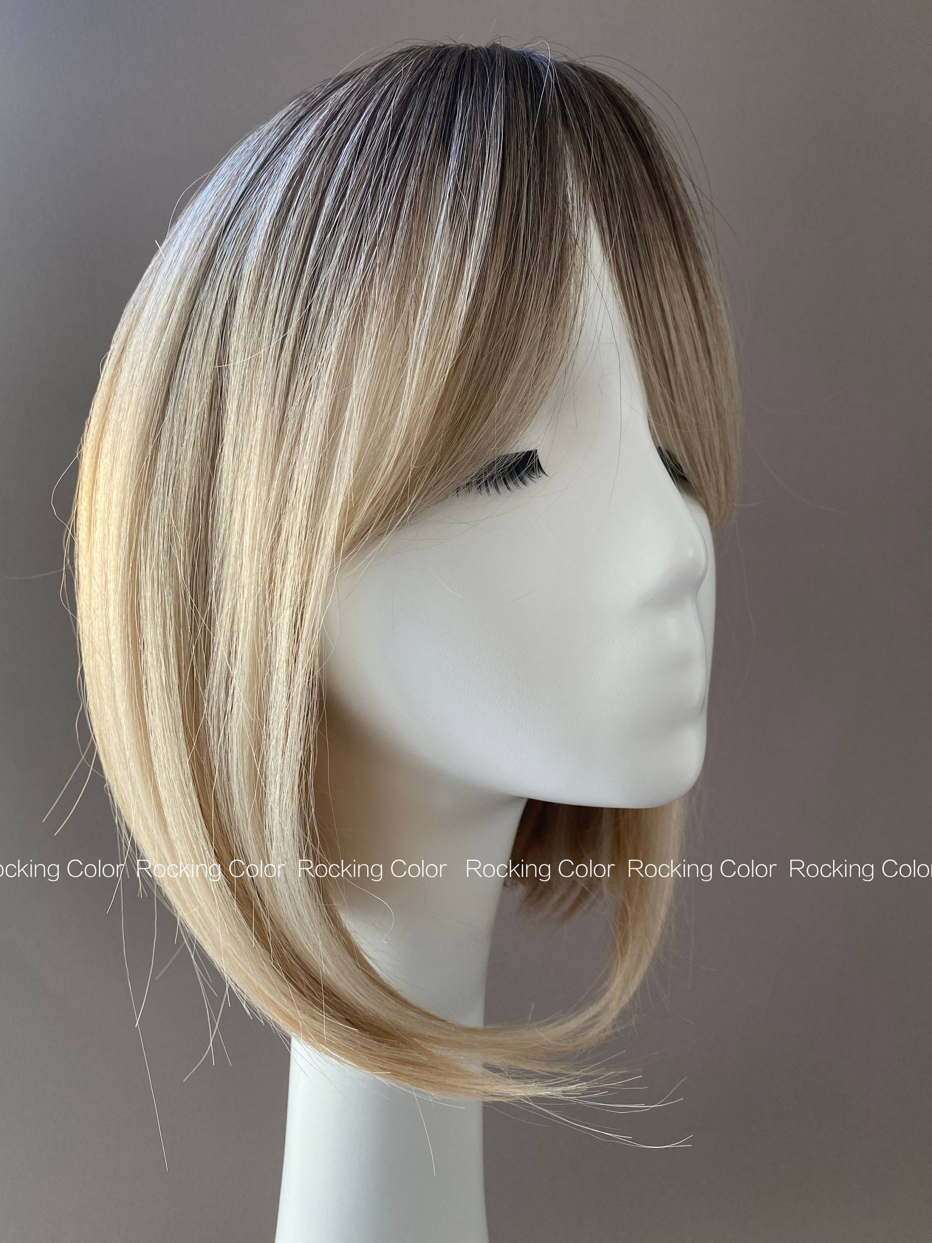 Blonde Ombre Bob Perücke/10-Zoll-Kurze Braunwurzel-Pig.free Perückenkappe Blonde Ombre Bob Perücke/10-Zoll-Kurze Braunwurzel-Pig.free Perückenkappe von Etsy - RockingColour