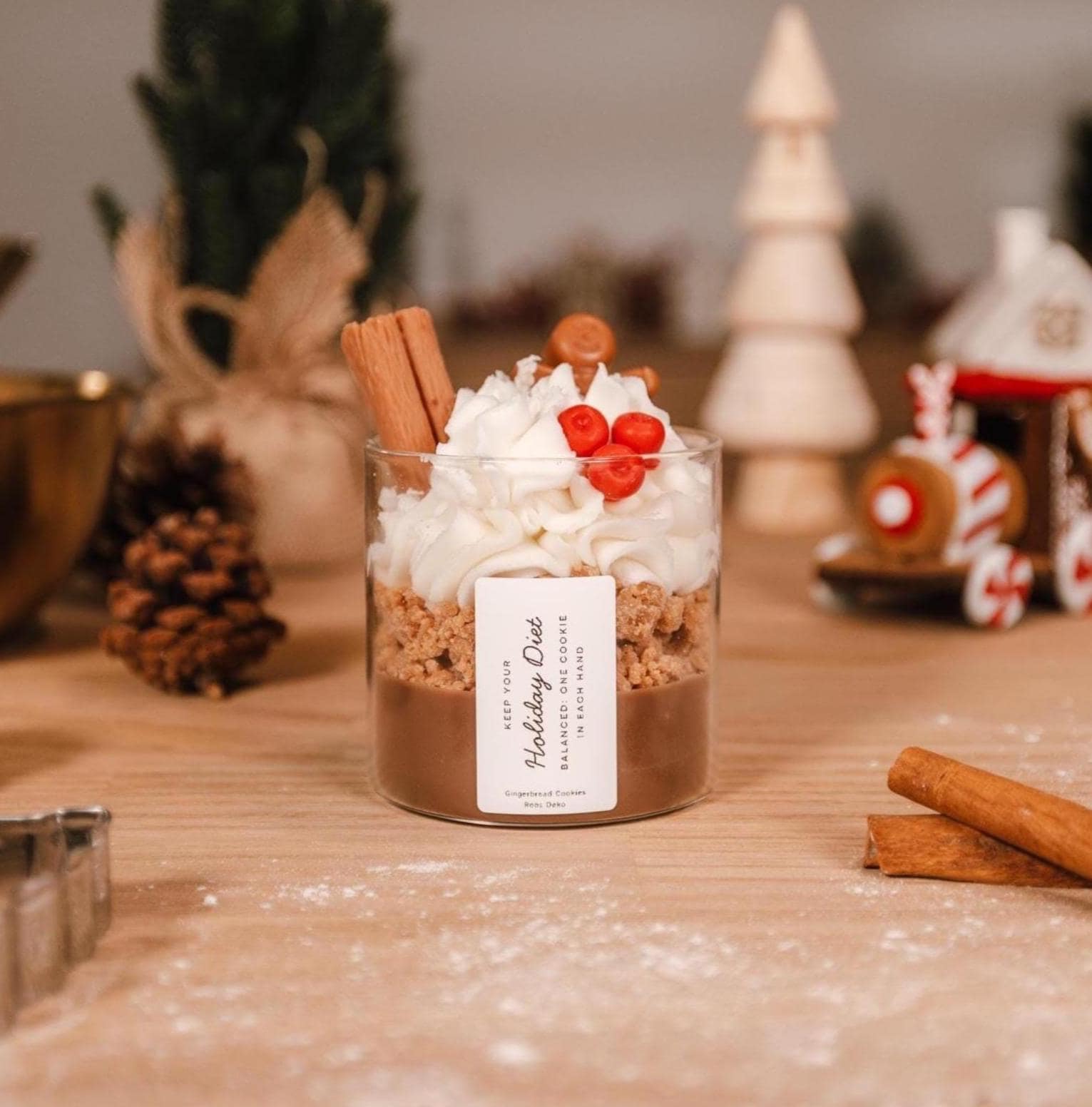 Personalisierte Kerze Dessert Weihnachten Lebkuchen Weihnachtsgeschenk Für Sie Geschenk Personalisiert von Etsy - RoosDeko