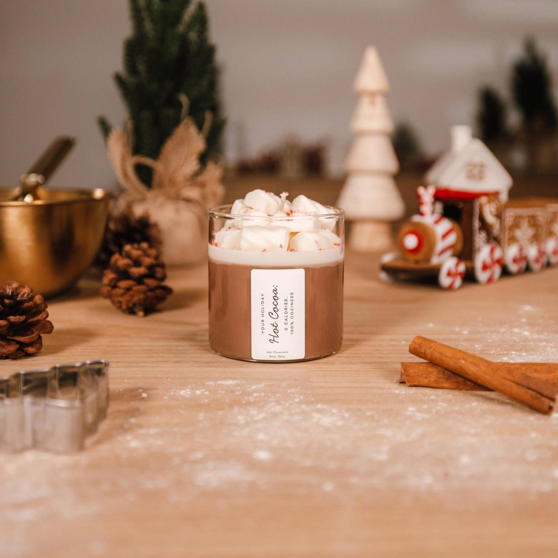 Personalisiertes Weihnachtsgeschenk Kerze Dessert Hot Chocolate Kakao Weihnachten Geschenk von Etsy - RoosDeko