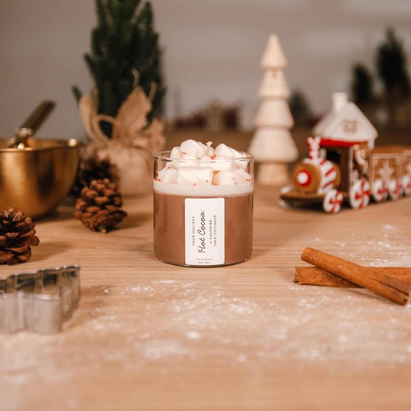 Personalisiertes Weihnachtsgeschenk Kerze Dessert Hot Chocolate Kakao Weihnachten Geschenk von Etsy - RoosDeko