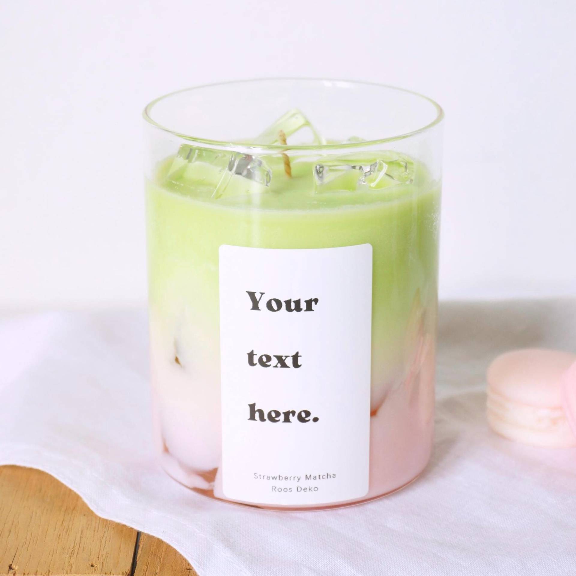 Strawberry Matcha Personalisiertes Geschenk Für Sie Liebhaber Duftkerze Strawberry Matcha Latte Geschenkidee Freundin von Etsy - RoosDeko