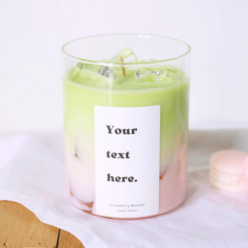 Strawberry Matcha Personalisiertes Geschenk Für Sie Liebhaber Duftkerze Strawberry Matcha Latte Geschenkidee Freundin von Etsy - RoosDeko