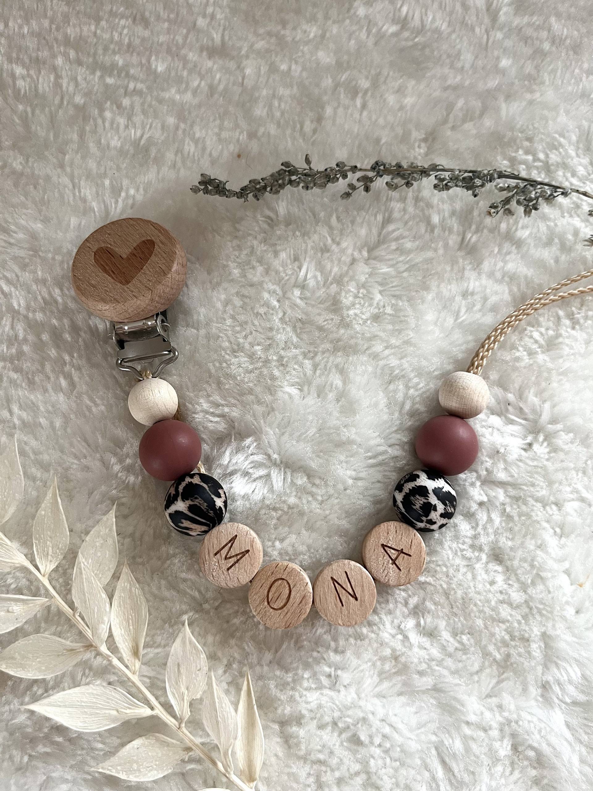 Schnullerkette Mit Name| Schnullerkette| Leo |Schnullerkette Mädchen| Silikon Braun Schnullerkette Mit Name| Schnullerkette| Leo |Schnullerkette Mädchen| Silikon Braun von Etsy - RosaRotDE