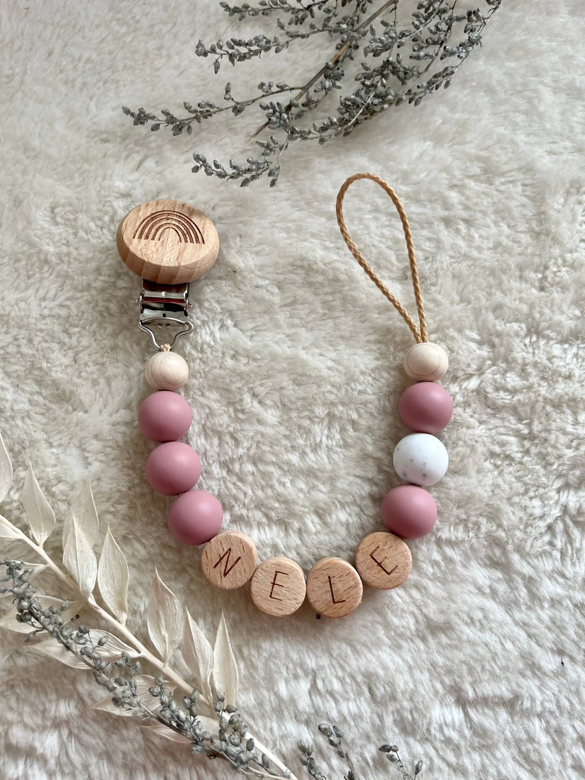 Schnullerkette Mit Namen| Rosa|Schnullerkette Mädchen| Schnullerkette| Silikon Schnullerkette Mit Namen| Rosa|Schnullerkette Mädchen| Schnullerkette| Silikon von Etsy - RosaRotDE