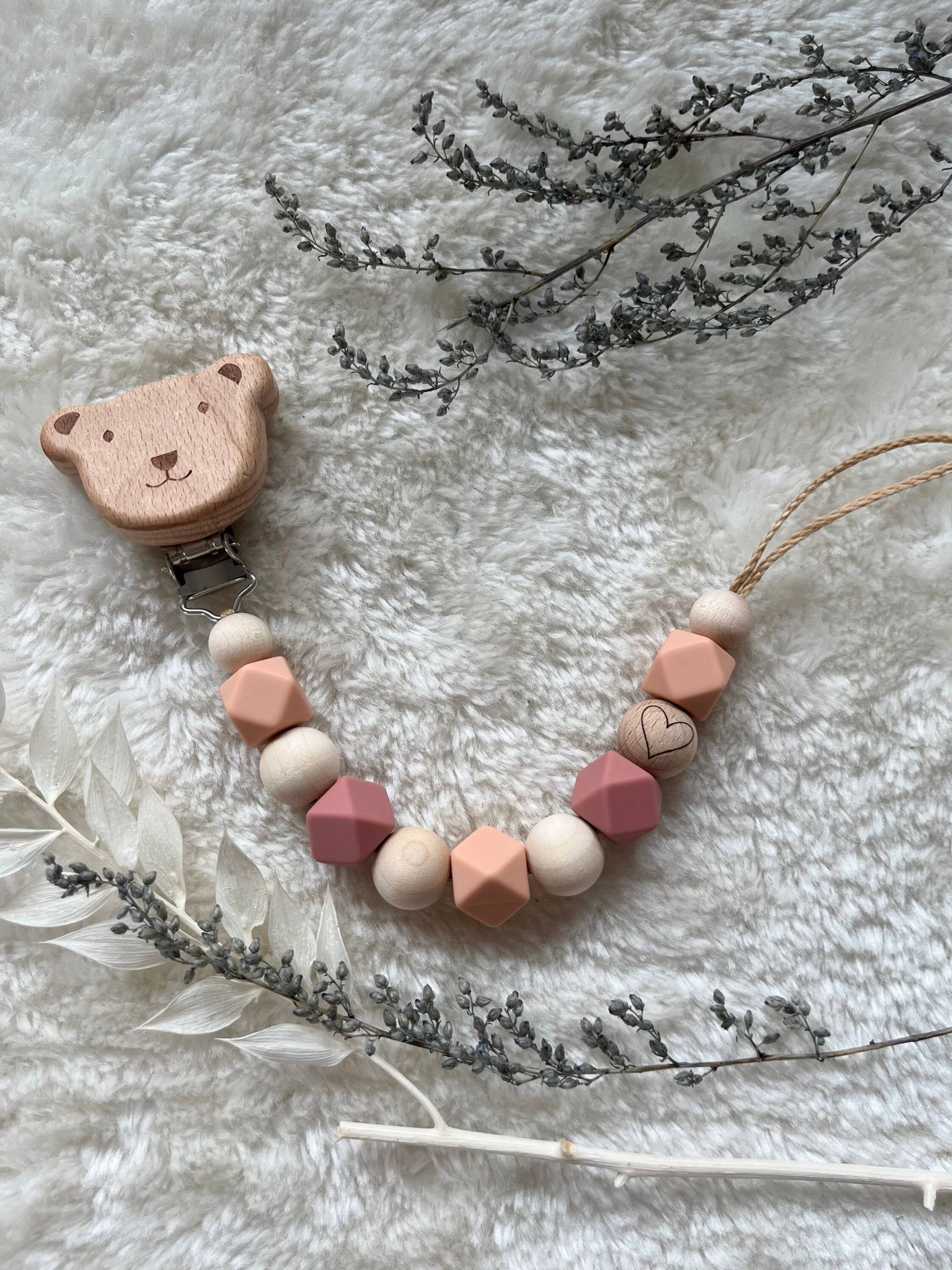 Schnullerkette Rot-Orange| Mädchen| Junge| Mit Namen| Silikon Schnullerkette Rot-Orange| Mädchen| Junge| Mit Namen| Silikon von Etsy - RosaRotDE