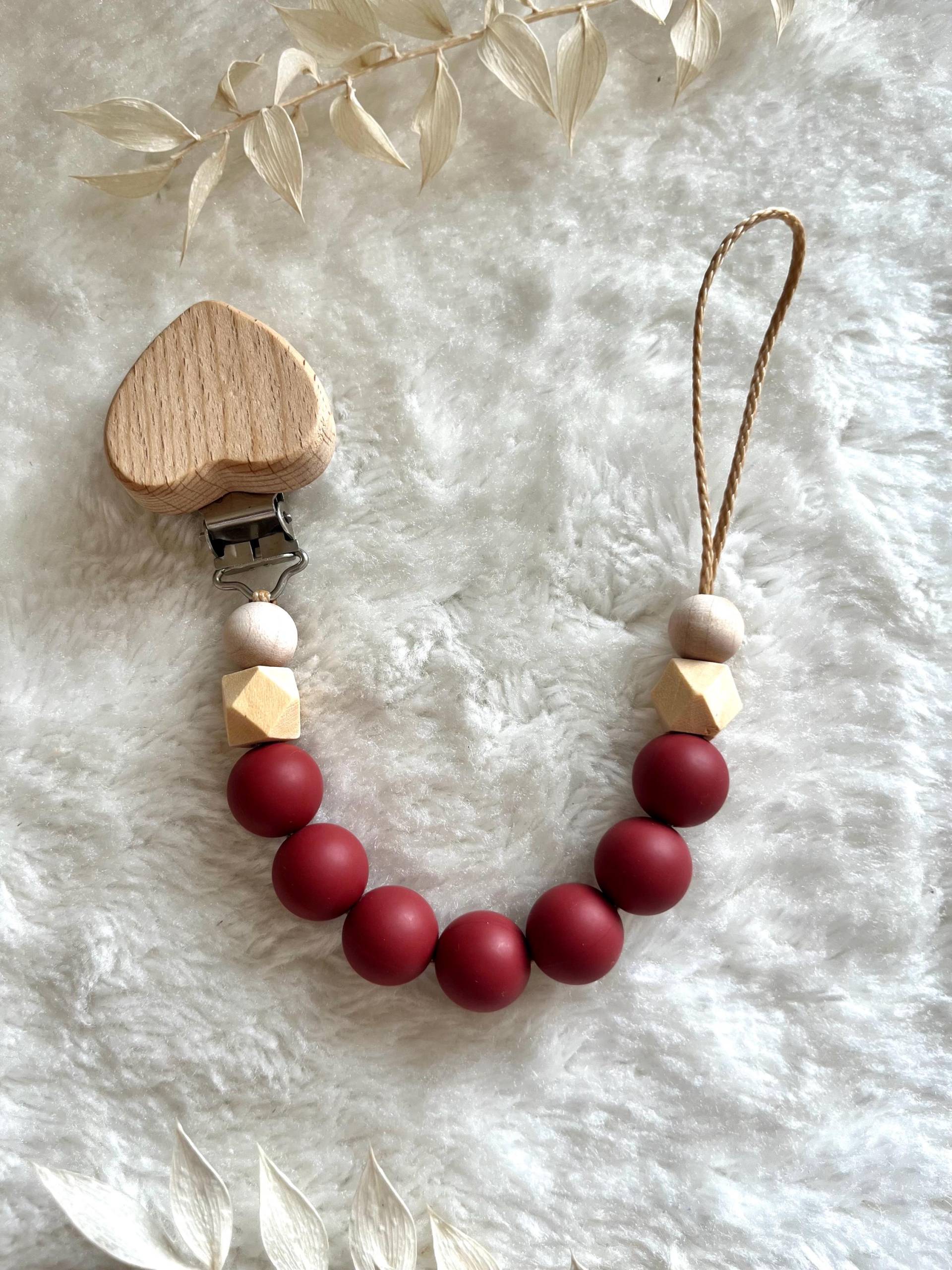 Schnullerkette Rot| Schnullerkette| Junge| Mädchen| Silikon Schnullerkette Rot| Schnullerkette| Junge| Mädchen| Silikon von Etsy - RosaRotDE