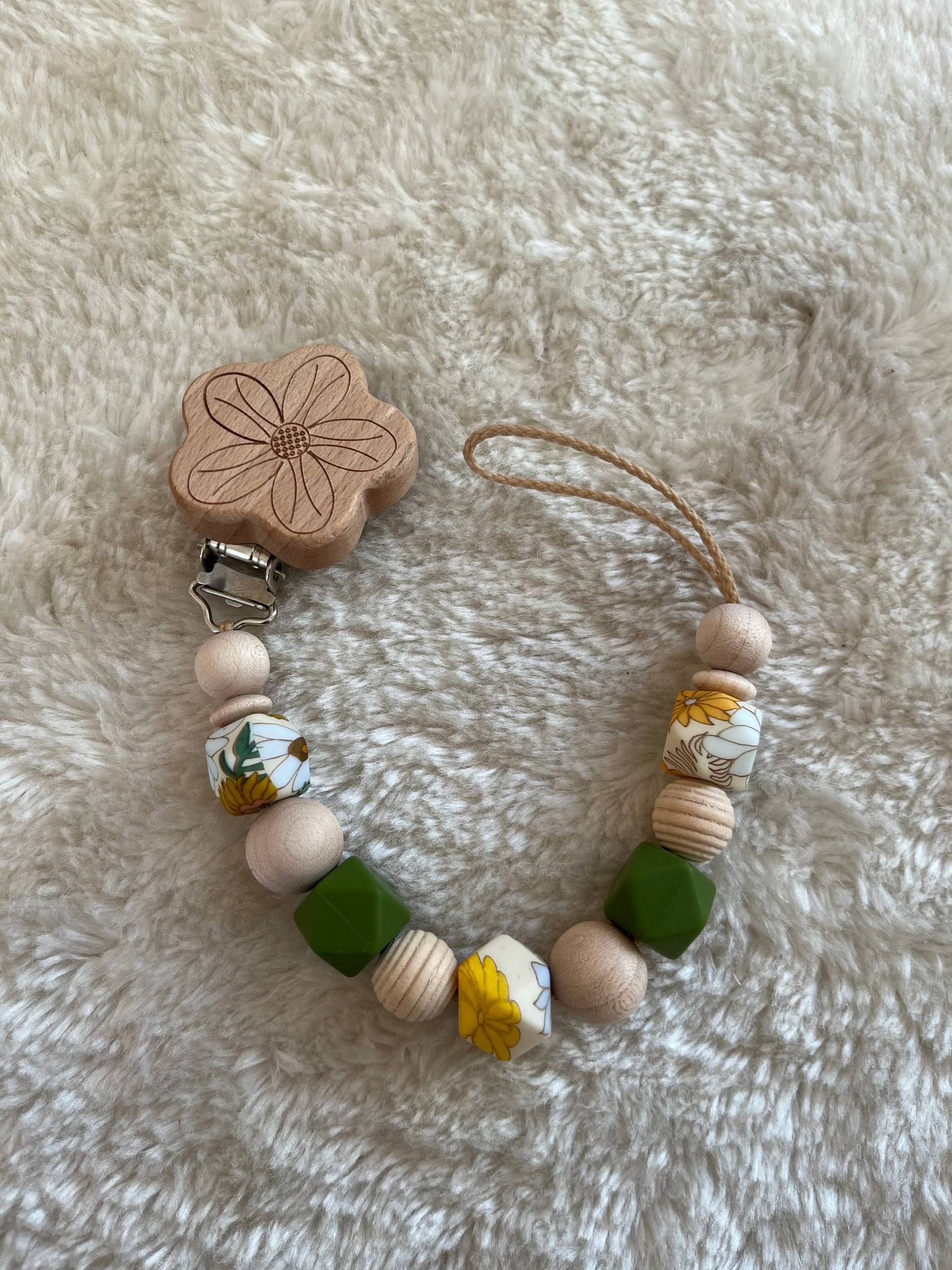 Schnullerkette| Schnullerkette Mädchen| Blume| Silikon Schnullerkette| Schnullerkette Mädchen| Blume| Silikon von Etsy - RosaRotDE