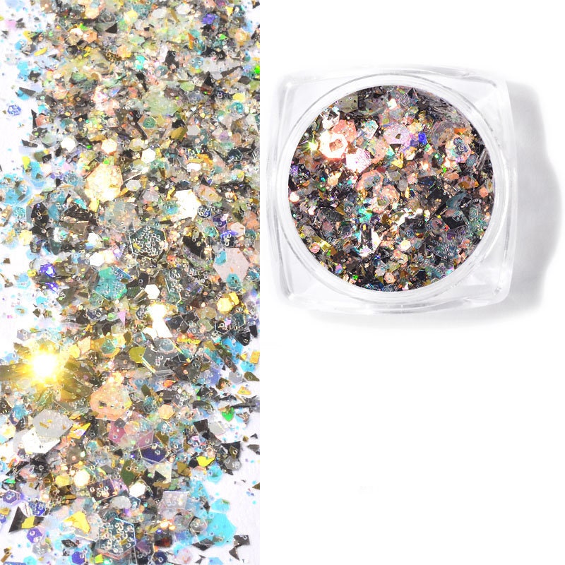 Nailart Glitter " Grau Pailletten." Nailart Glitter " Grau Pailletten." von Etsy - RoseBudsDesignGoods