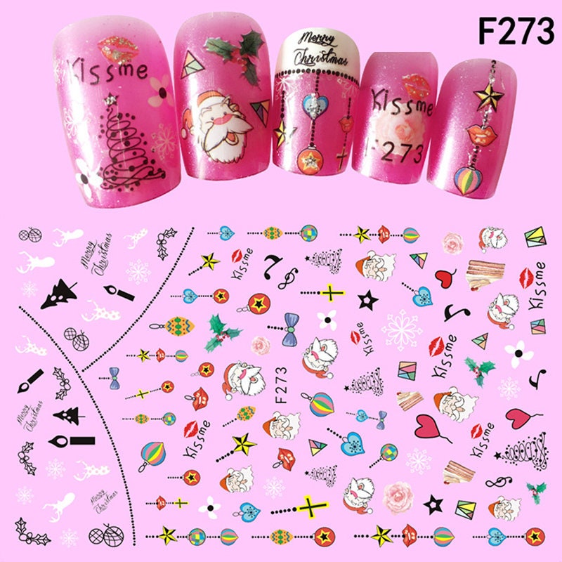 "Selbstklebende Nagelaufkleber "Weihnachtsthema"." von Etsy - RoseBudsDesignGoods