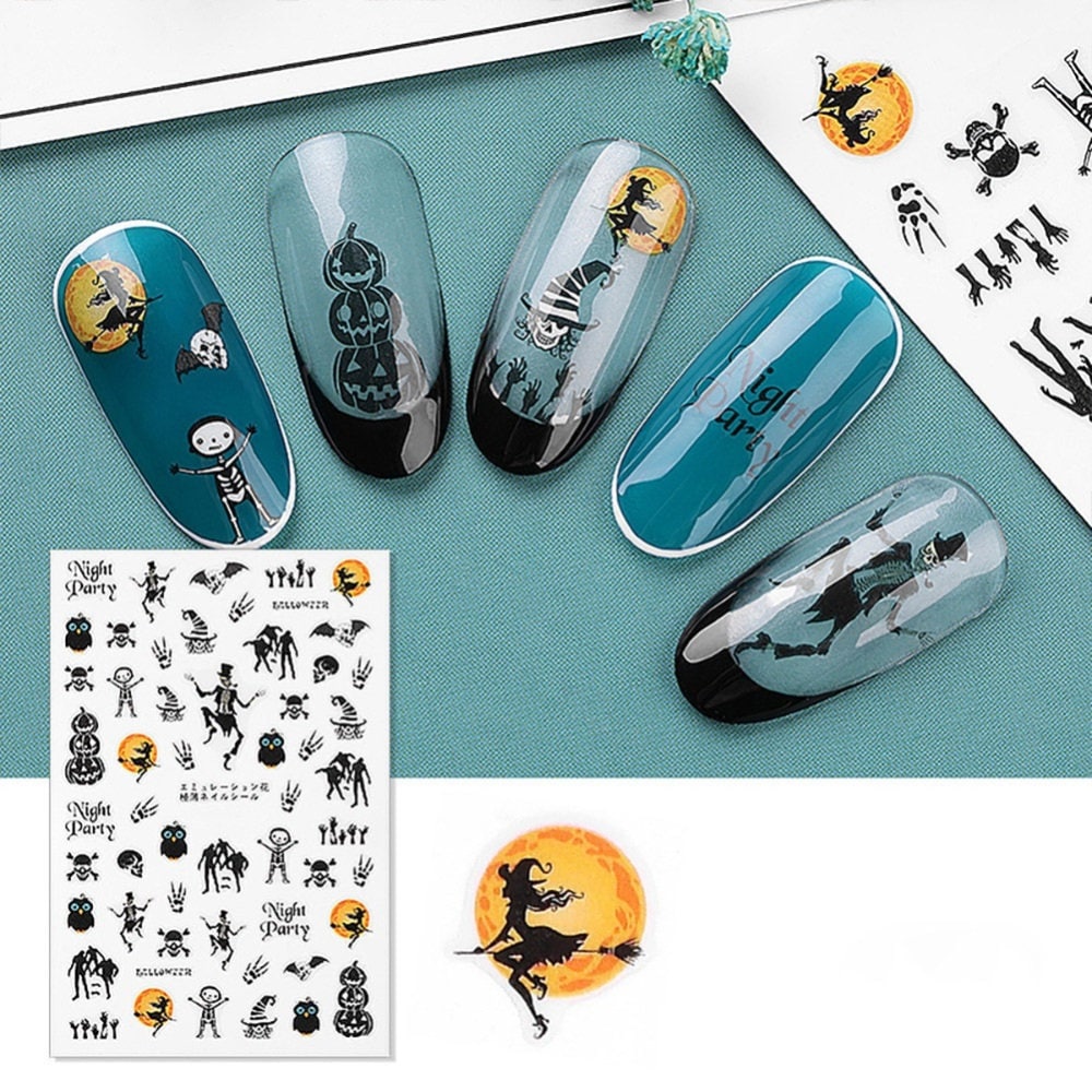 "Selbstklebende Nagelsticker " Halloween Theme ." von Etsy - RoseBudsDesignGoods