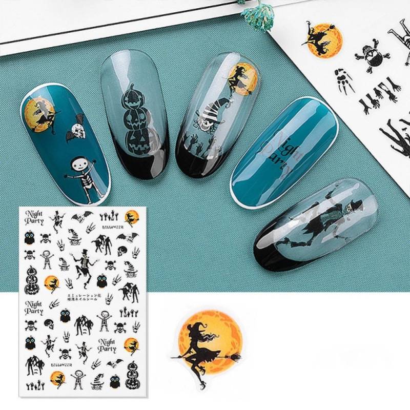 "Selbstklebende Nagelsticker " Halloween Theme ." von Etsy - RoseBudsDesignGoods