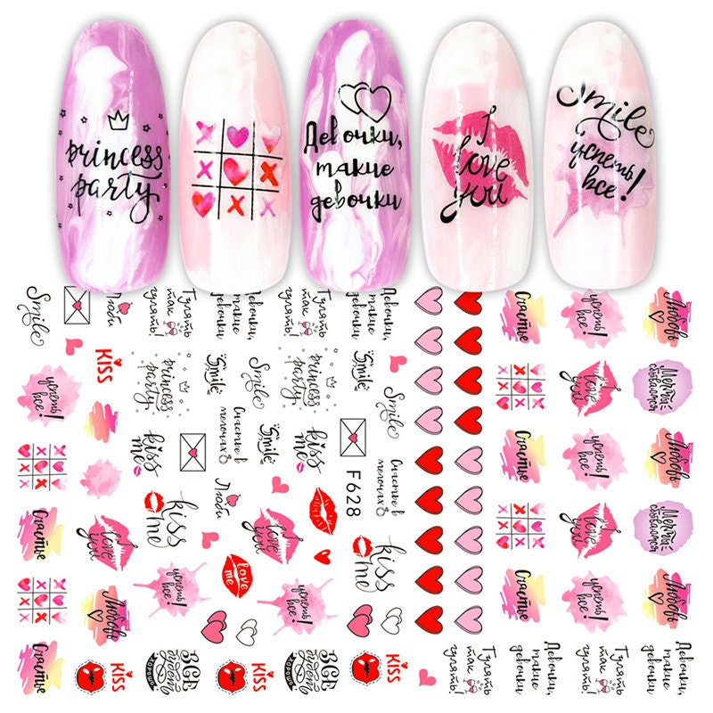 Valentinstag Nail Art Aufkleber " von Etsy - RoseBudsDesignGoods