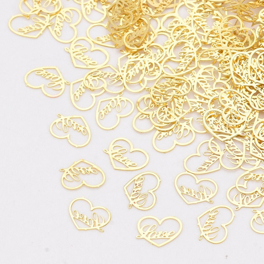 Valentinstag Nail Art Dekoration Messing Cabochons " Herz Mit Wort Love Valentinstag Nail Art Dekoration Messing Cabochons " Herz Mit Wort Love von Etsy - RoseBudsDesignGoods