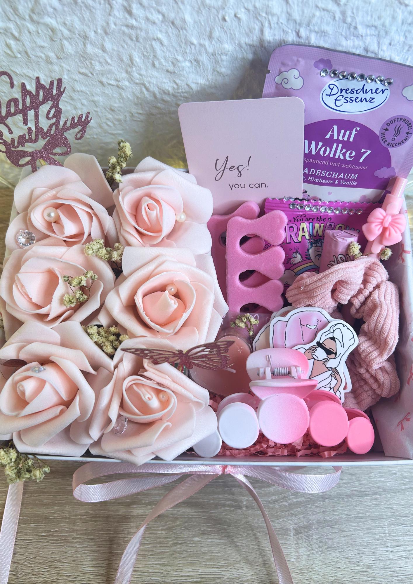 Luxury Birthday Princess Box Xs | Pink Selfcare Gift Set For Her Small Woman Cute Idea von Etsy - RoseboundKreationen