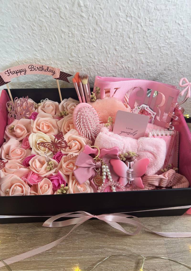 Luxury Birthday Princess Box Xxl | Pink Selfcare Gift For Her Idea Woman Cute Relax Set von Etsy - RoseboundKreationen