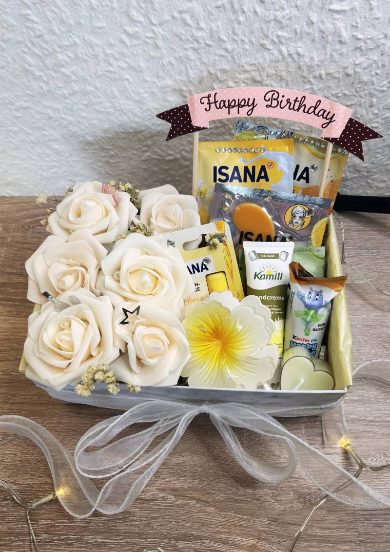 Sunshine Gift Box For Women S | Self Care Spa Set Cheer Up Get Well Relaxation Yellow Package von Etsy - RoseboundKreationen