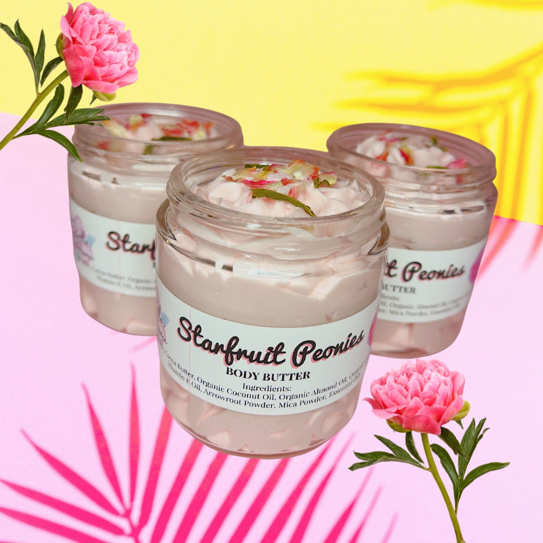 sternfrucht Pfingstrose Körperbutter | Körperlotion Gesichtslotion Feuchtigkeitscreme Hautpflege Empfindliche Haut Vegane Lotion Muttertag sternfrucht Pfingstrose Körperbutter | Körperlotion Gesichtslotion Feuchtigkeitscreme Hautpflege Empfindliche Haut Vegane Lotion Muttertag von Etsy - RosellasRadianceShop