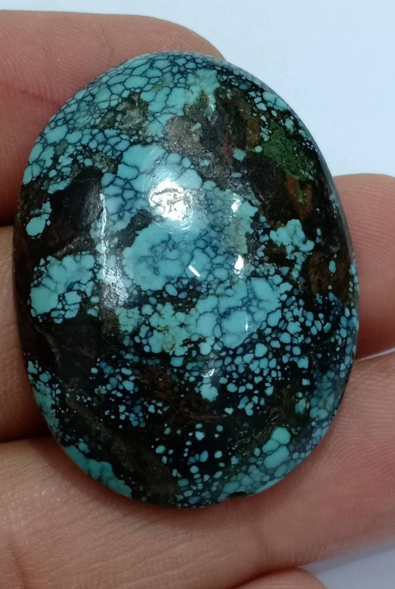 100 % Natürliche Tibaten Türkis. Ovel.shape.siz 21x35 Mm. Gewicht 52 Karat Naturaltibaten Türkis Itam Machen Ist Gut 100 % Natürliche Tibaten Türkis. Ovel.shape.siz 21x35 Mm. Gewicht 52 Karat Naturaltibaten Türkis Itam Machen Ist Gut von Etsy - RoyalgemsGoods