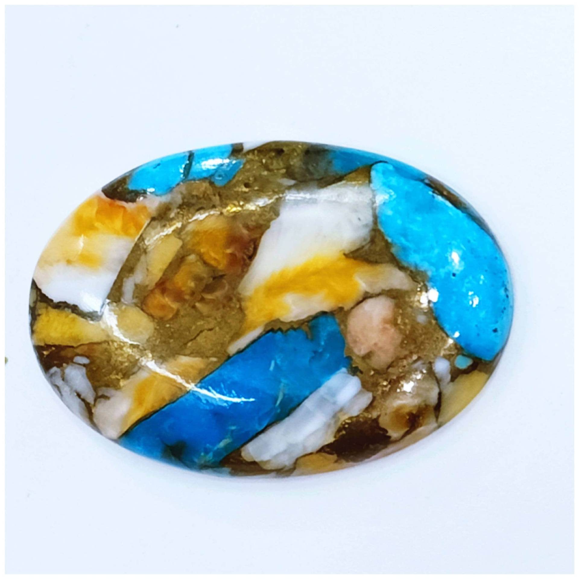 Spiny Oxsterturquoise Groß Pec Siz21x31mm. Gewicht 25 Karat Ovel Form 2 Lot 1 Pec Preis 16 Dollar Natürliche Türkis Itam Spiny Oxsterturquoise Groß Pec Siz21x31mm. Gewicht 25 Karat Ovel Form 2 Lot 1 Pec Preis 16 Dollar Natürliche Türkis Itam von Etsy - RoyalgemsGoods